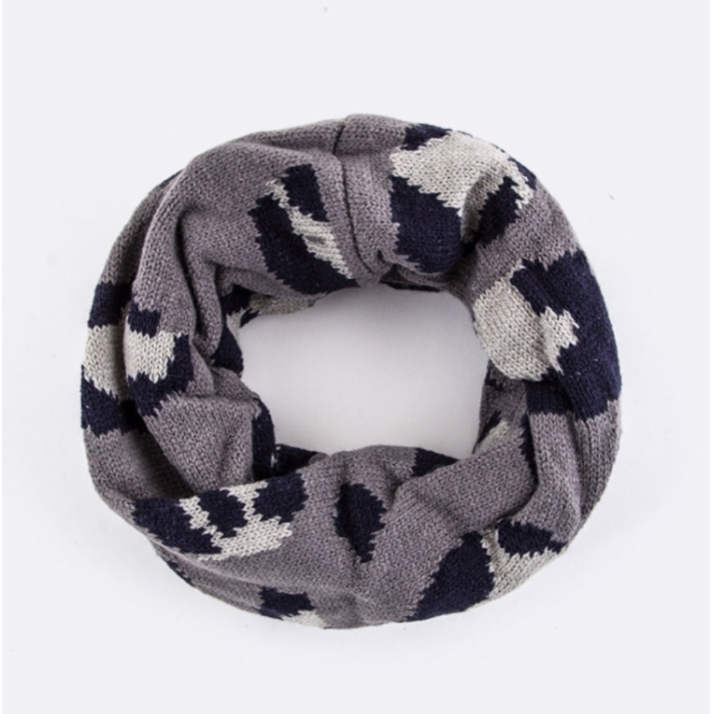 Kids Leopard Cowl Neck Scarf